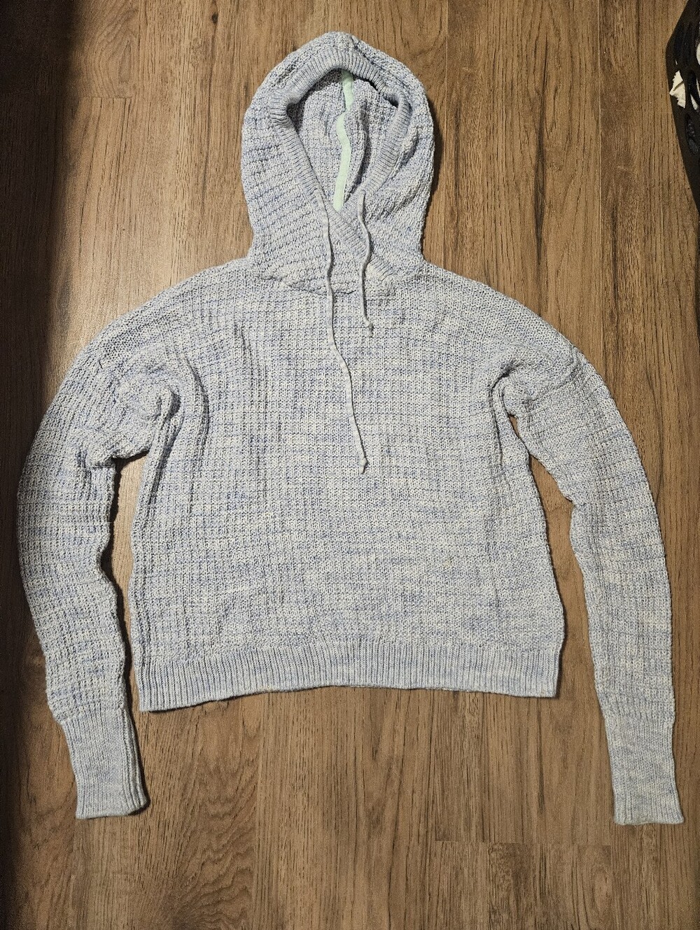 Victoria's Secret Light Blue Hooded Knit Pullover